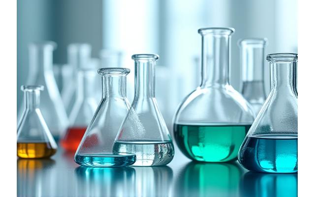 Beakers and scientific equipment for custom formulation